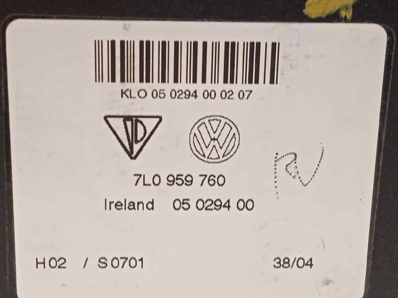 Recambio de modulo electronico para volkswagen touareg (7la) tdi r5 referencia OEM IAM 7L0959760  