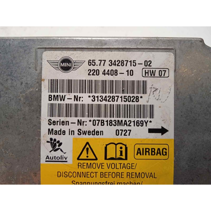 Recambio de centralita airbag para mini mini (r56) cooper referencia OEM IAM 65773428715  