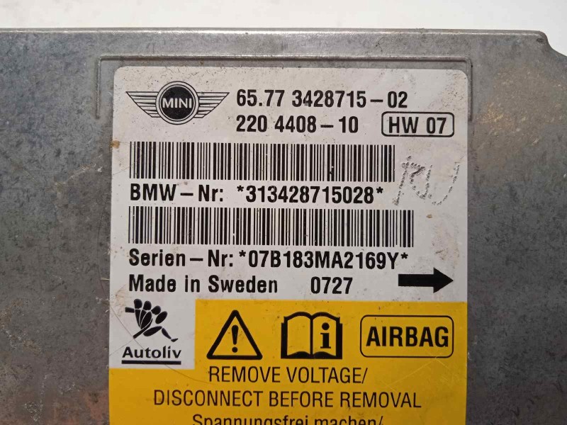 Recambio de centralita airbag para mini mini (r56) cooper referencia OEM IAM 65773428715  