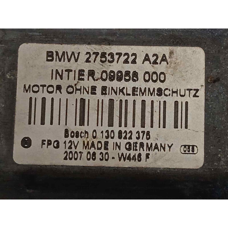 Recambio de elevalunas delantero derecho para mini mini (r56) cooper referencia OEM IAM 2753722 67622755854 51332756084