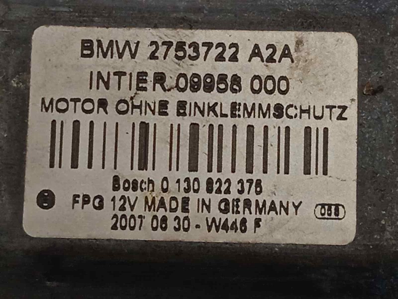 Recambio de elevalunas delantero derecho para mini mini (r56) cooper referencia OEM IAM 2753722 67622755854 51332756084