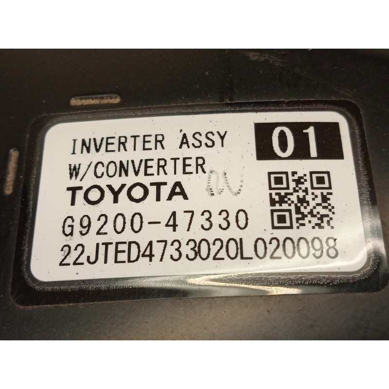 Recambio de convertidor potencia para toyota c-hr referencia OEM IAM G920047330  G920049135