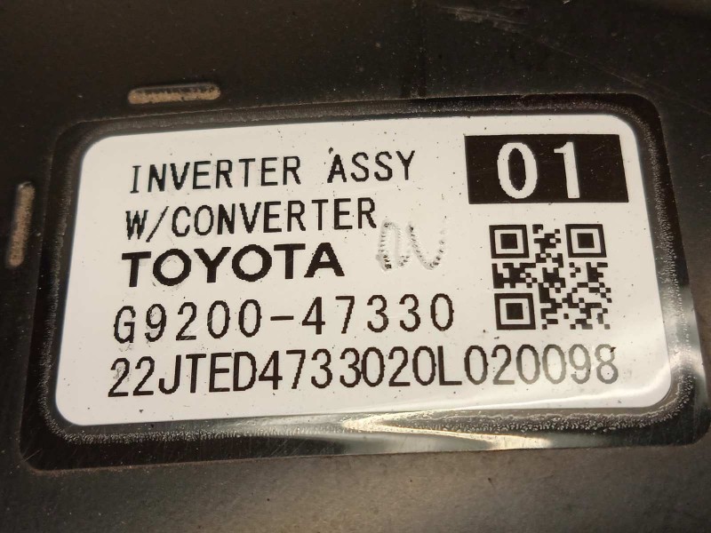 Recambio de convertidor potencia para toyota c-hr referencia OEM IAM G920047330  G920049135