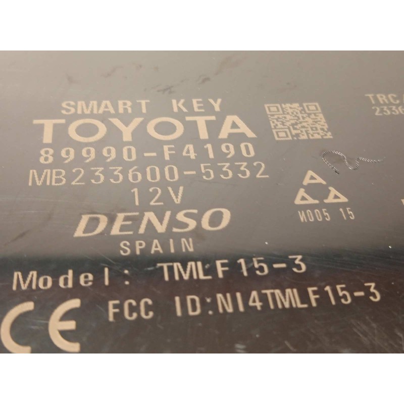 Recambio de modulo electronico para toyota c-hr referencia OEM IAM 89990F4190  