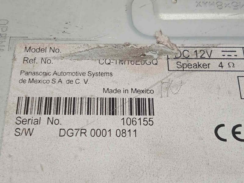 Recambio de modulo electronico para mazda 2 lim. () 1.5 16v cat referencia OEM IAM DG7R66DRX  CQTM16E0CX