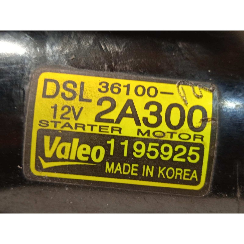 Recambio de motor arranque para hyundai i20 comfort referencia OEM IAM 361002A300  