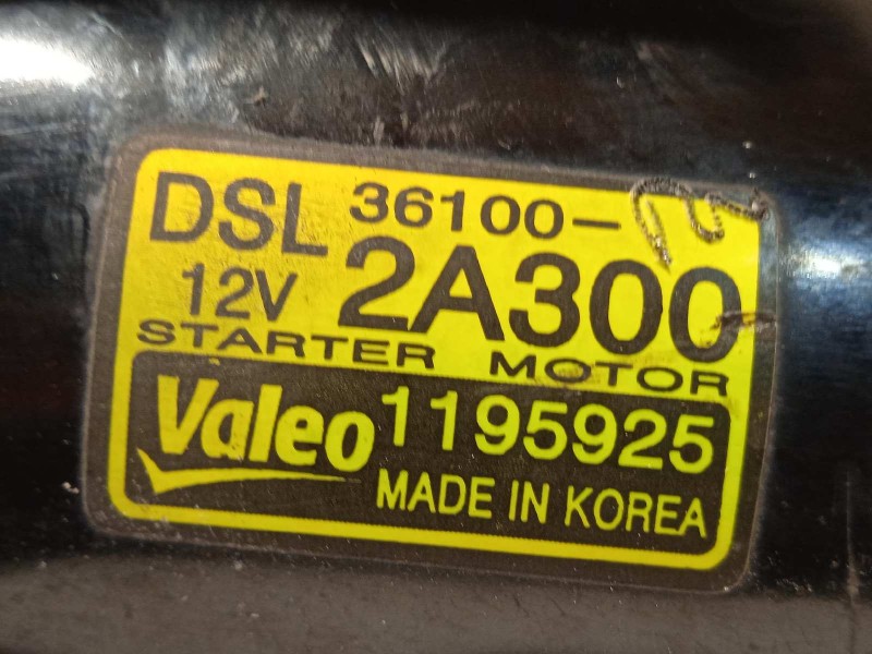 Recambio de motor arranque para hyundai i20 comfort referencia OEM IAM 361002A300  