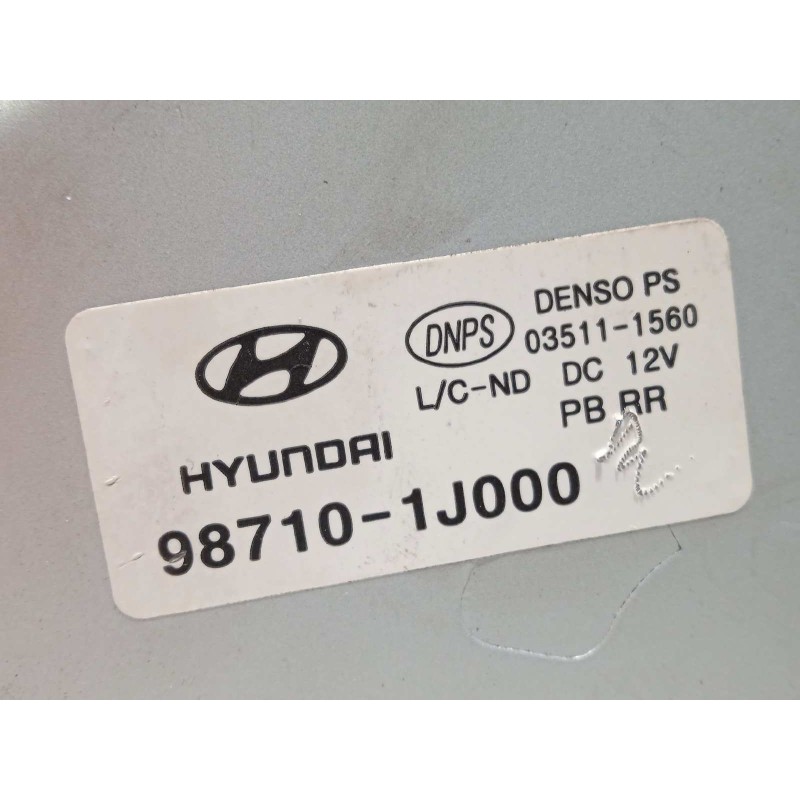 Recambio de motor limpia trasero para hyundai i20 comfort referencia OEM IAM 987101J000  035111560