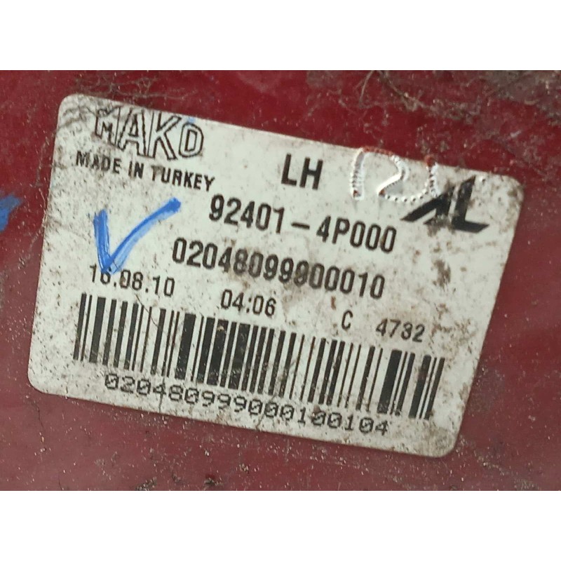 Recambio de piloto trasero izquierdo para hyundai i20 comfort referencia OEM IAM 924014P000  