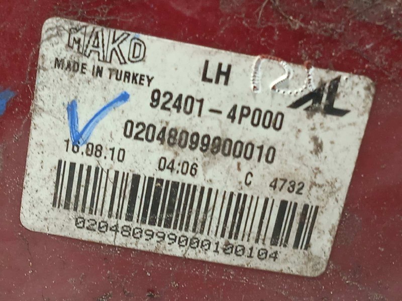 Recambio de piloto trasero izquierdo para hyundai i20 comfort referencia OEM IAM 924014P000  