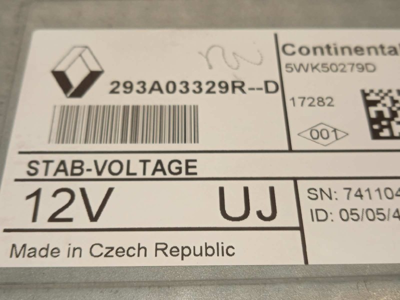 Recambio de modulo electronico para renault kangoo profesional referencia OEM IAM 293A03329R  
