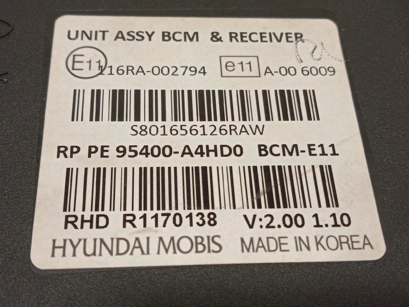 Recambio de modulo electronico para kia carens ( ) basic referencia OEM IAM 95400A4HD0  