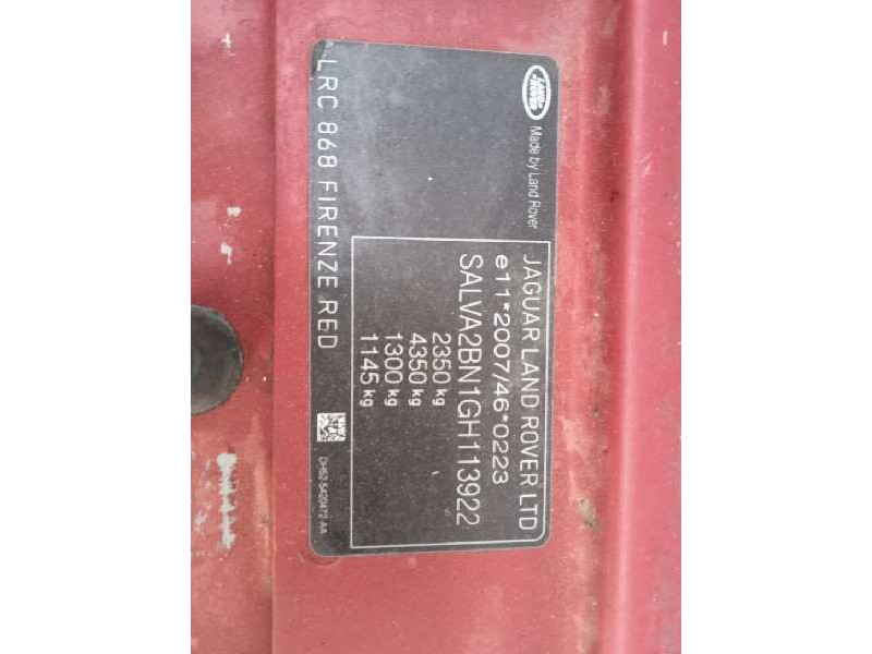 land rover evoque del año 2016