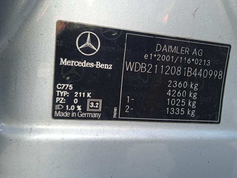 mercedes-benz clase e (w211) familiar del año 2009