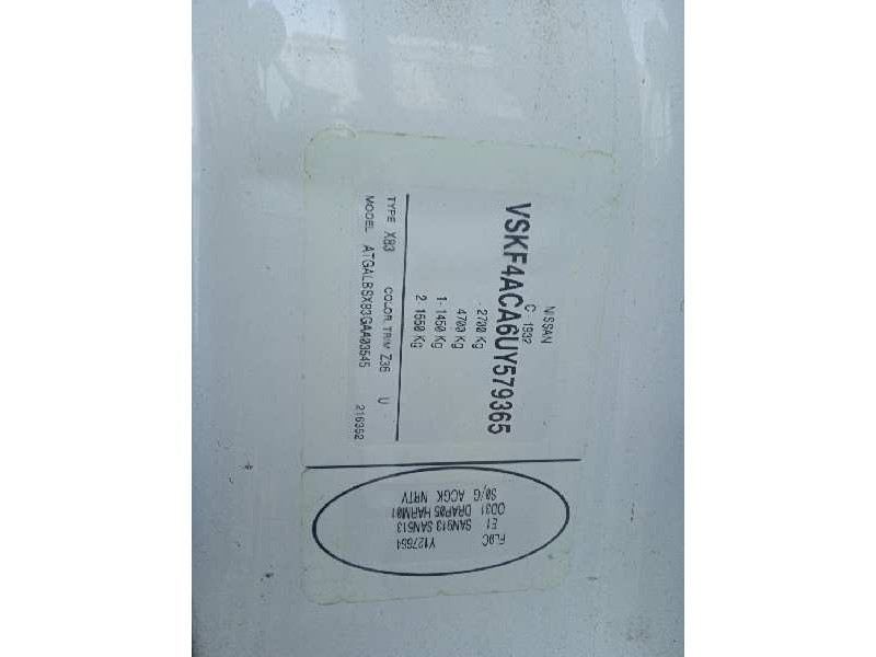 nissan primastar (x83) del año 2005