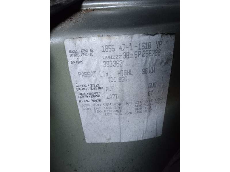 volkswagen passat berlina (3b3) del año 2005