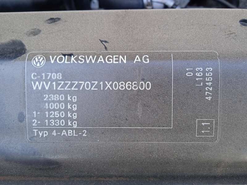 volkswagen t4 transporter/furgoneta (mod. 1991) del año 2001