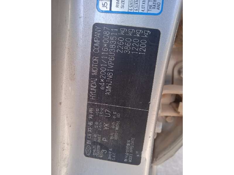 hyundai tucson (jm) del año 2006