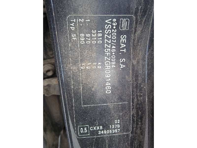 seat leon (5f1) del año 2016