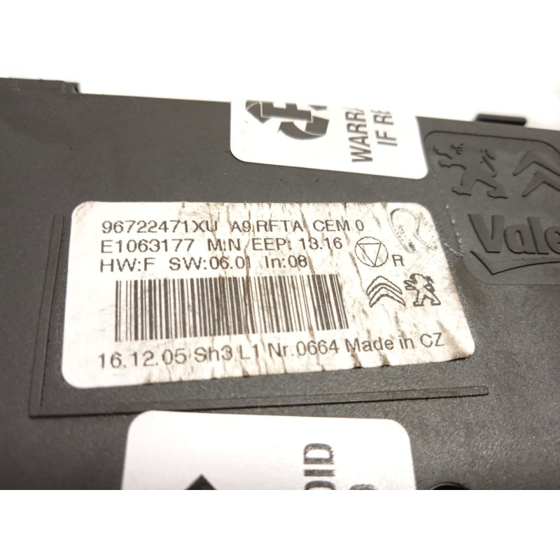 Recambio de mando climatizador para peugeot 2008 (--.2013) 1.2 12v e-thp referencia OEM IAM 96722471XT  