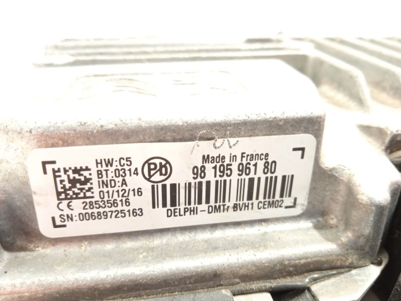 Recambio de modulo electronico para peugeot 2008 (--.2013) 1.2 12v e-thp referencia OEM IAM 9819596180  