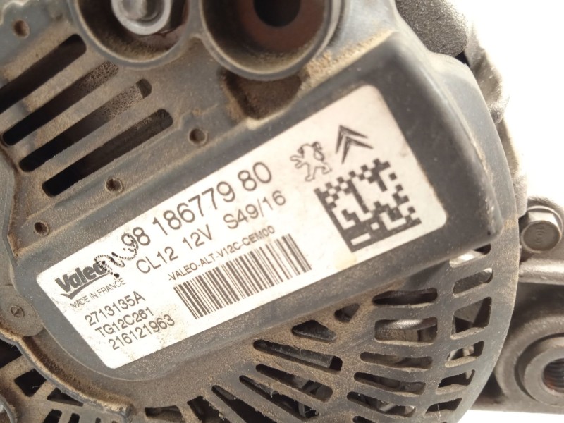 Recambio de alternador para peugeot 2008 (--.2013) 1.2 12v e-thp referencia OEM IAM 9818677980  TG12C261