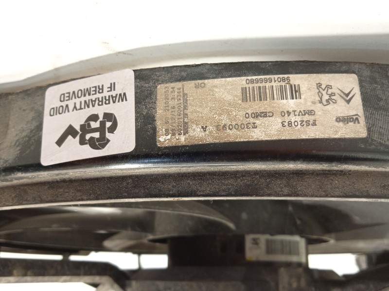 Recambio de electroventilador para peugeot 2008 (--.2013) 1.2 12v e-thp referencia OEM IAM 9801666680  T30093A