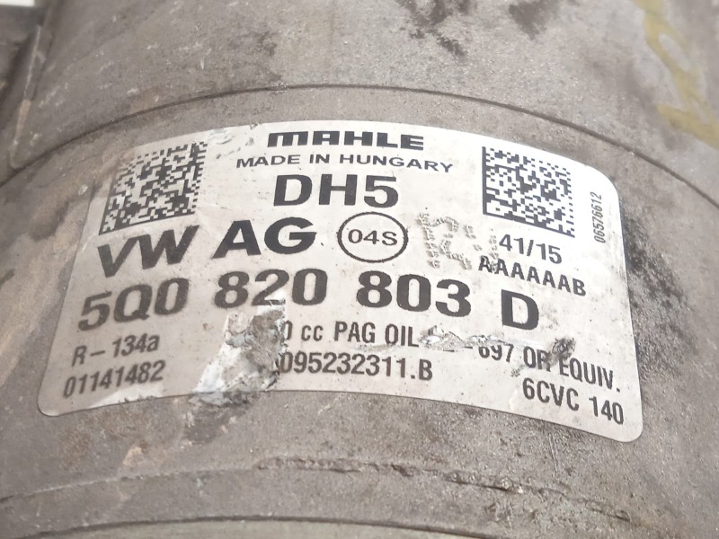 Recambio de compresor aire acondicionado para seat leon st (5f8) x-perience 4drive referencia OEM IAM 5Q0820803D  