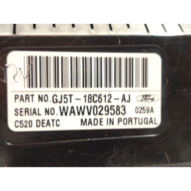 Recambio de mando climatizador para ford kuga (cbs) 2.0 tdci cat referencia OEM IAM GJ5T18C612AJ 2377241 