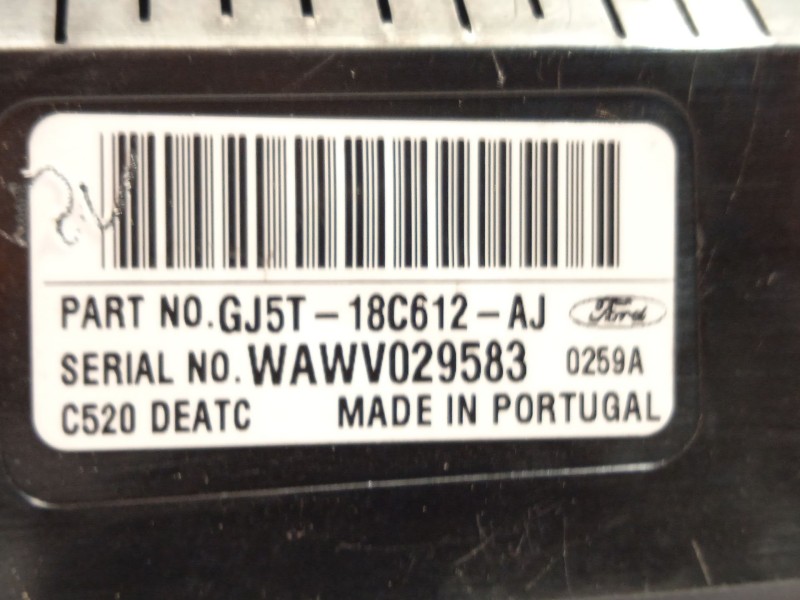 Recambio de mando climatizador para ford kuga (cbs) 2.0 tdci cat referencia OEM IAM GJ5T18C612AJ 2377241 