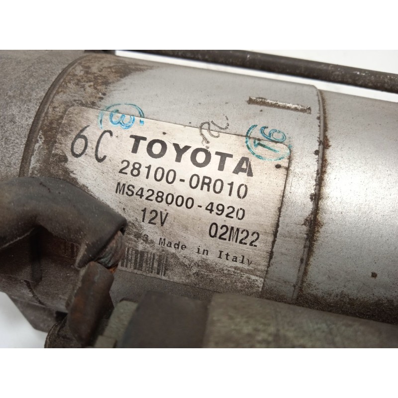 Recambio de motor arranque para toyota verso active referencia OEM IAM 281000R010  MS4280004920