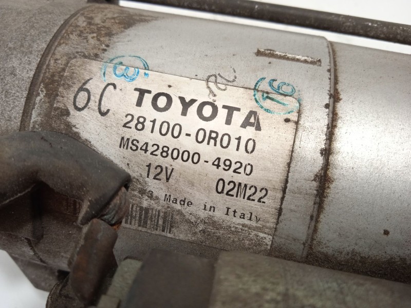 Recambio de motor arranque para toyota verso active referencia OEM IAM 281000R010  MS4280004920