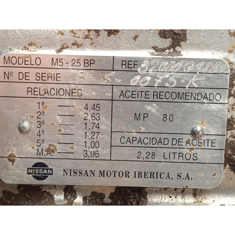 Recambio de caja cambios para nissan patrol (k/w260) 2.8 referencia OEM IAM M525BP  32000G9852