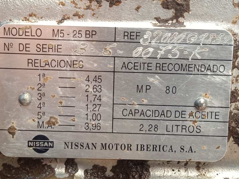 Recambio de caja cambios para nissan patrol (k/w260) 2.8 referencia OEM IAM M525BP  32000G9852