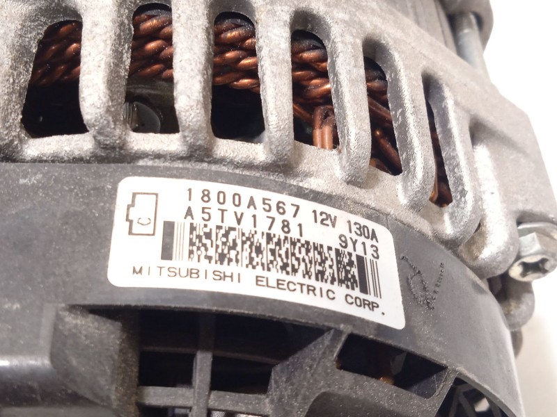 Recambio de alternador para mitsubishi asx 2.0 mivec cat referencia OEM IAM 1800A567  