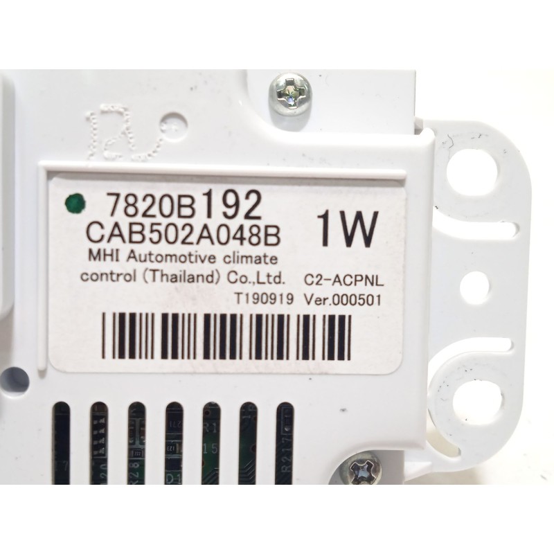 Recambio de mando climatizador para mitsubishi asx 2.0 mivec cat referencia OEM IAM 7820B192  