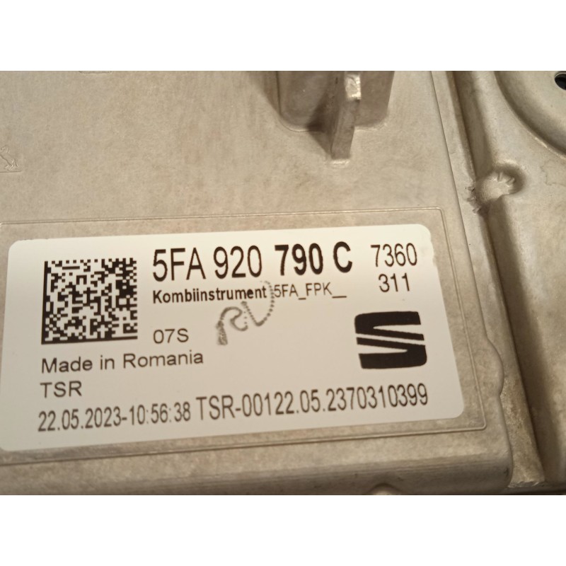 Recambio de cuadro instrumentos para cupra formentor (km7) 1.5 tsi referencia OEM IAM 5FA920790C  