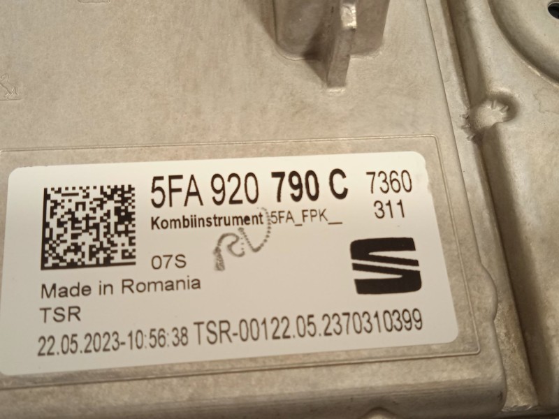 Recambio de cuadro instrumentos para cupra formentor (km7) 1.5 tsi referencia OEM IAM 5FA920790C  