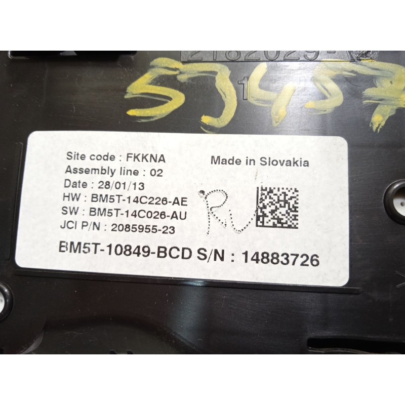 Recambio de cuadro instrumentos para ford focus lim. (cb8) trend referencia OEM IAM BM5T10849BCD 1879756 