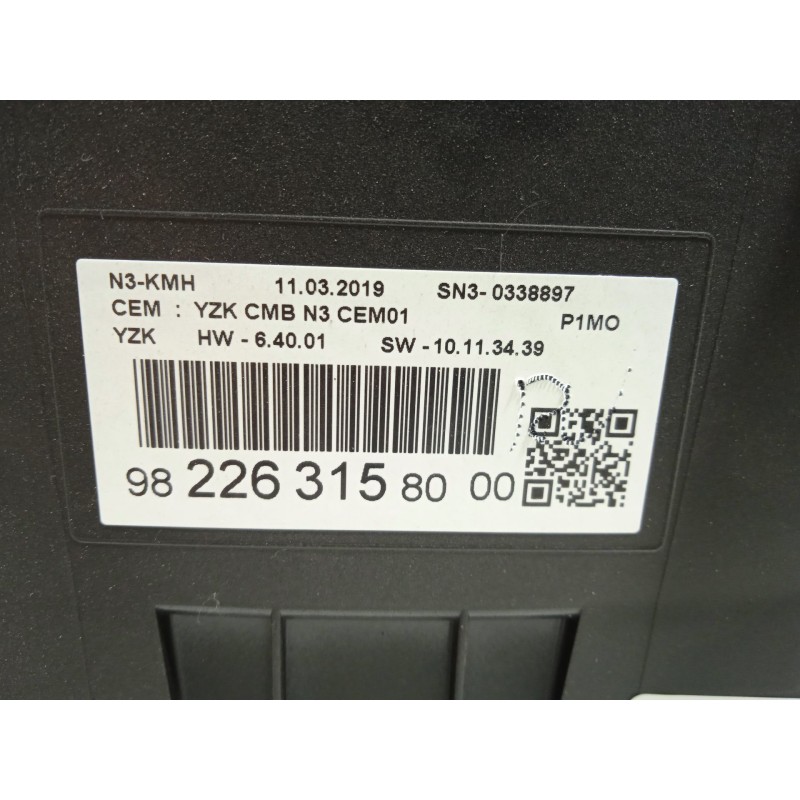 Recambio de cuadro instrumentos para opel crossland x 1.2 referencia OEM IAM 9822631580 9836356080 