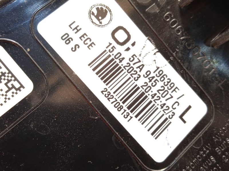 Recambio de piloto trasero izquierdo para skoda karoq (nu) 2.0 tdi referencia OEM IAM 57A945207C  