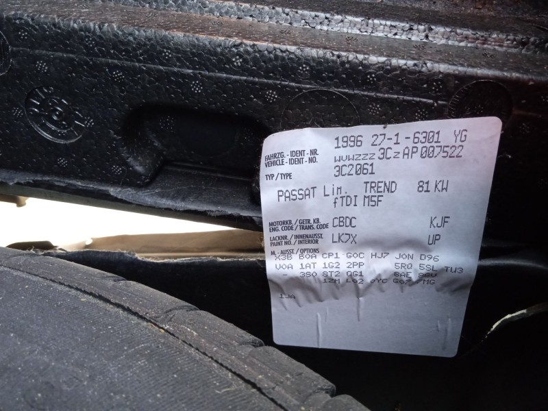 volkswagen passat b6 (3c2) del año 2009