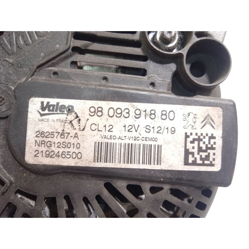 Recambio de alternador para opel crossland x 1.2 referencia OEM IAM 9809391880  NRG12S010