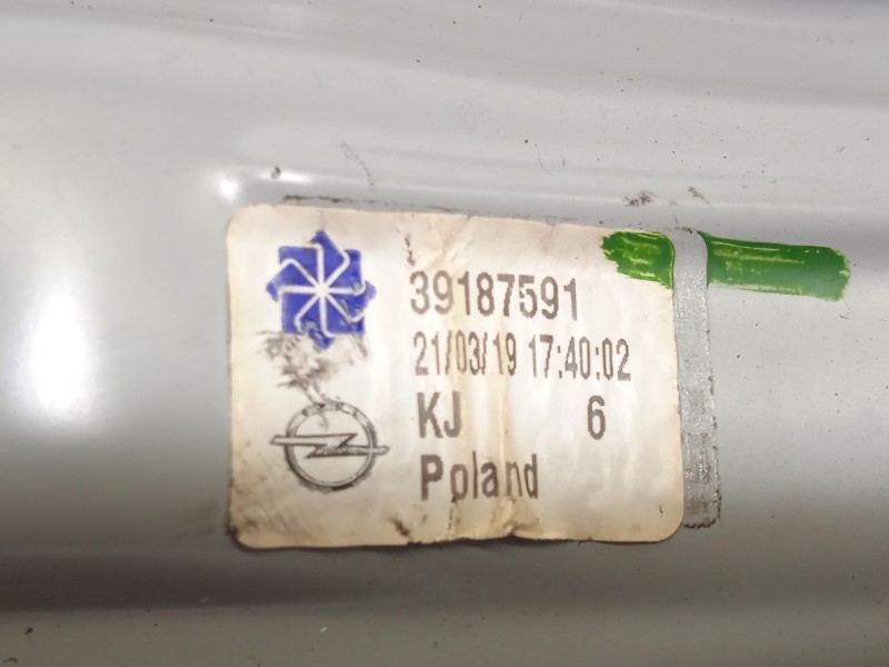 Recambio de elevalunas trasero izquierdo para opel crossland x 1.2 referencia OEM IAM 39187591  