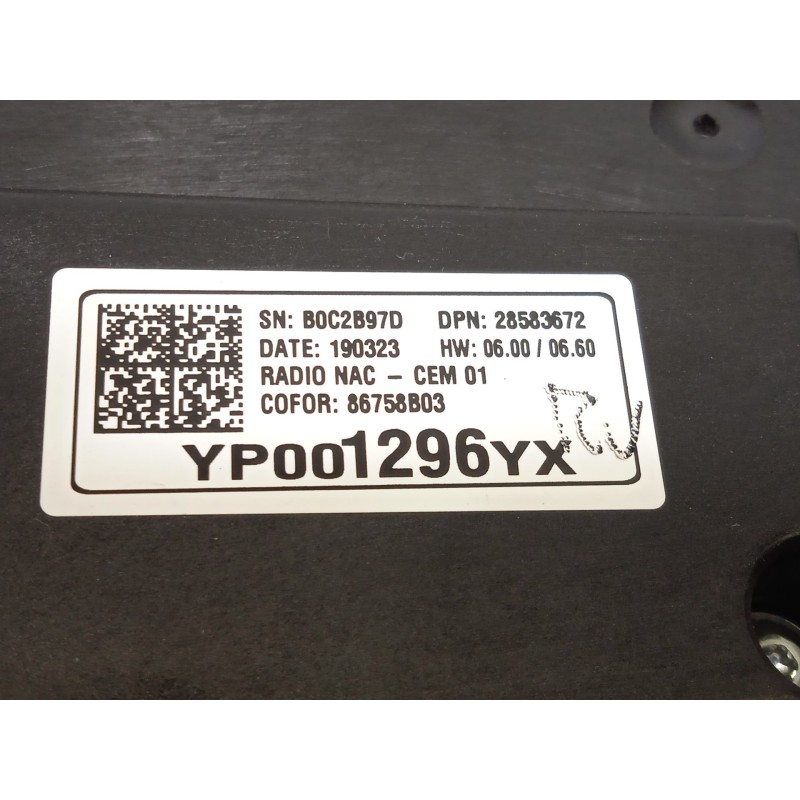 Recambio de mando multifuncion para opel crossland x 1.2 referencia OEM IAM YP001296YX  28583672