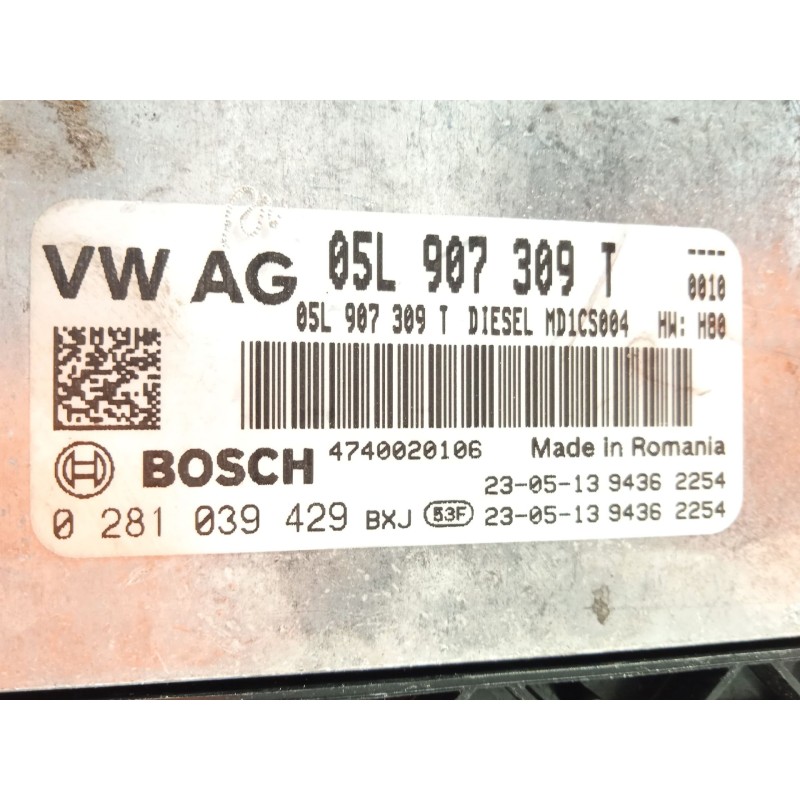 Recambio de centralita motor uce para skoda karoq (nu) 2.0 tdi referencia OEM IAM 05L907309T  0281039429