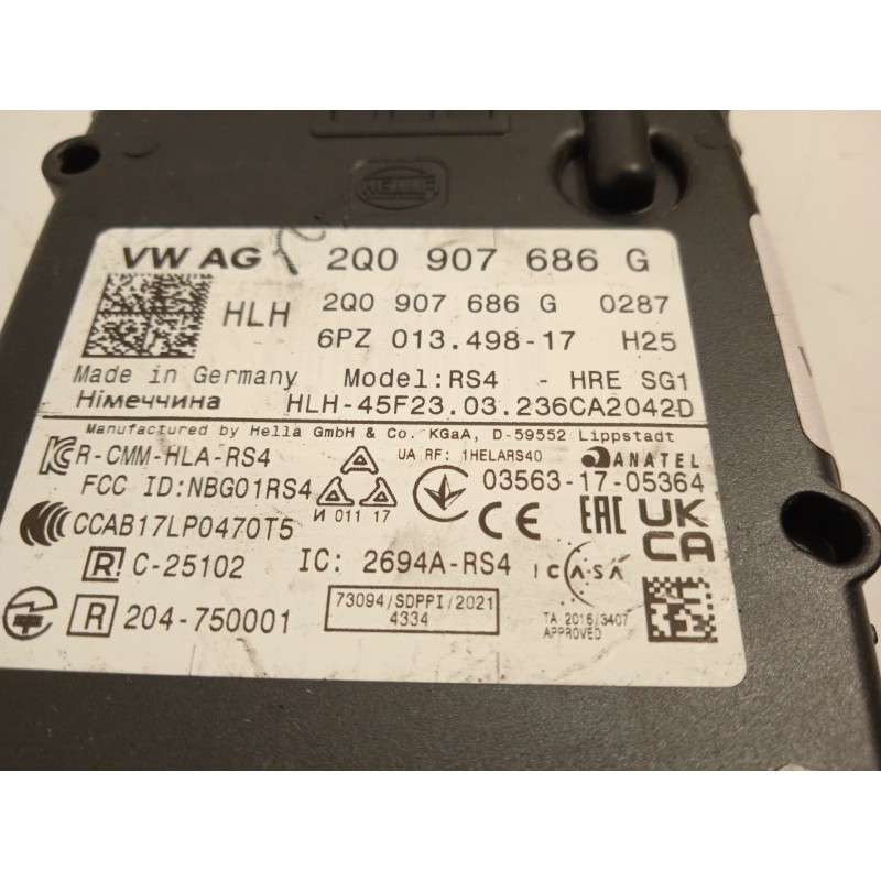 Recambio de modulo electronico para cupra formentor (km7) 1.5 tsi referencia OEM IAM 2Q0907686G  