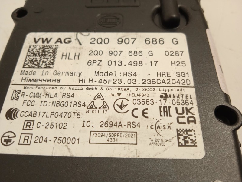 Recambio de modulo electronico para cupra formentor (km7) 1.5 tsi referencia OEM IAM 2Q0907686G  