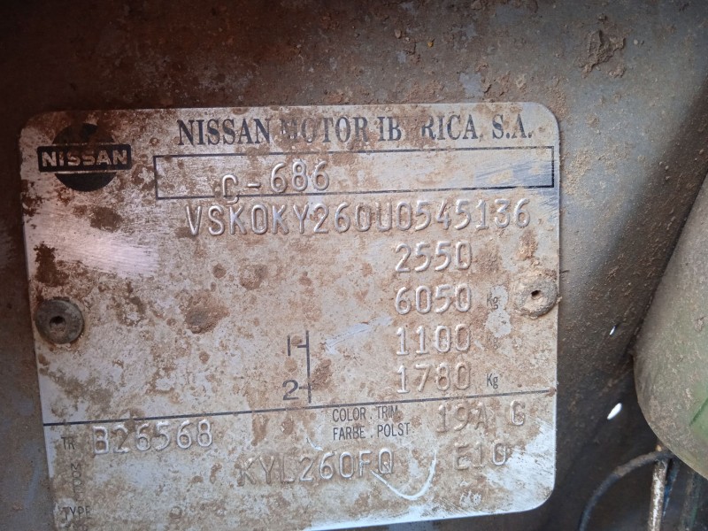 nissan patrol cy260 ky260fq del año 1992