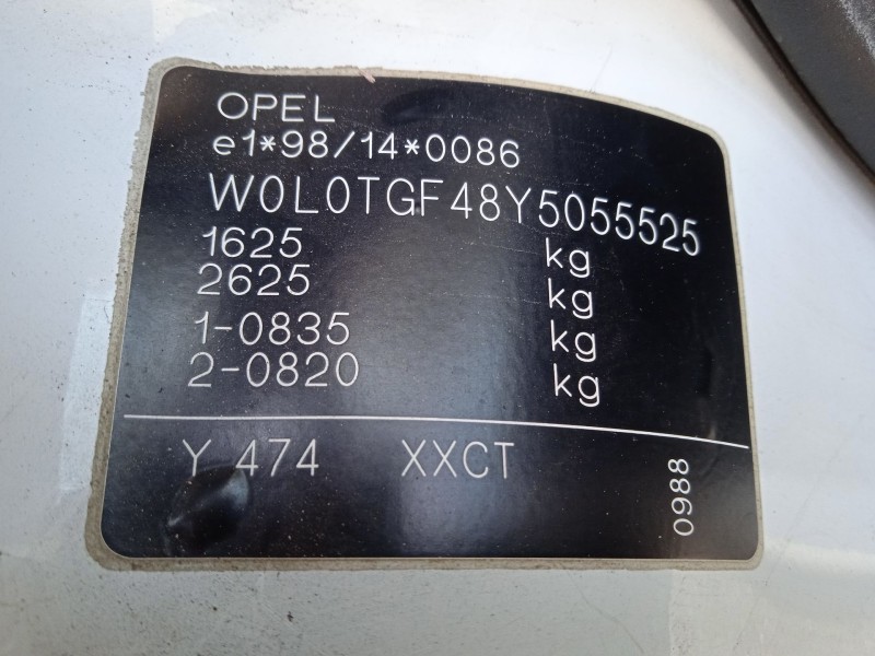 opel astra g hatchback (t98) del año 1999